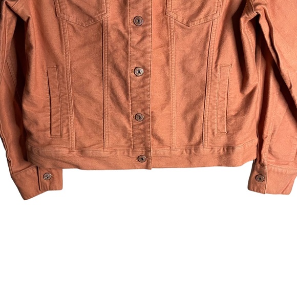 Issac Mizrahi Live! Women's Coral Pink Sherpa Stretch Denim Jacket - Picture 3 of 9